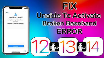 Fix Unable To Activate Error/Fix Broken Baseband Bypass from iPhone/iPad iOS 14.8/14.7/13.7/12.5.5