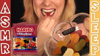 ASMR Satisfying Chewy Soft Candy Eating - Haribo WineGums - ASMR Sleep