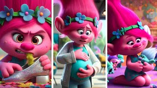 Love story between poor girl Poppy and Prince Branch💘Trolls 3 And Inside Out 2 fantasy story (2024)
