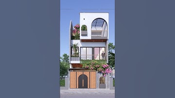 Mẫu nhà phố 3 tầng đẹp hiện đại tiện nghi😘