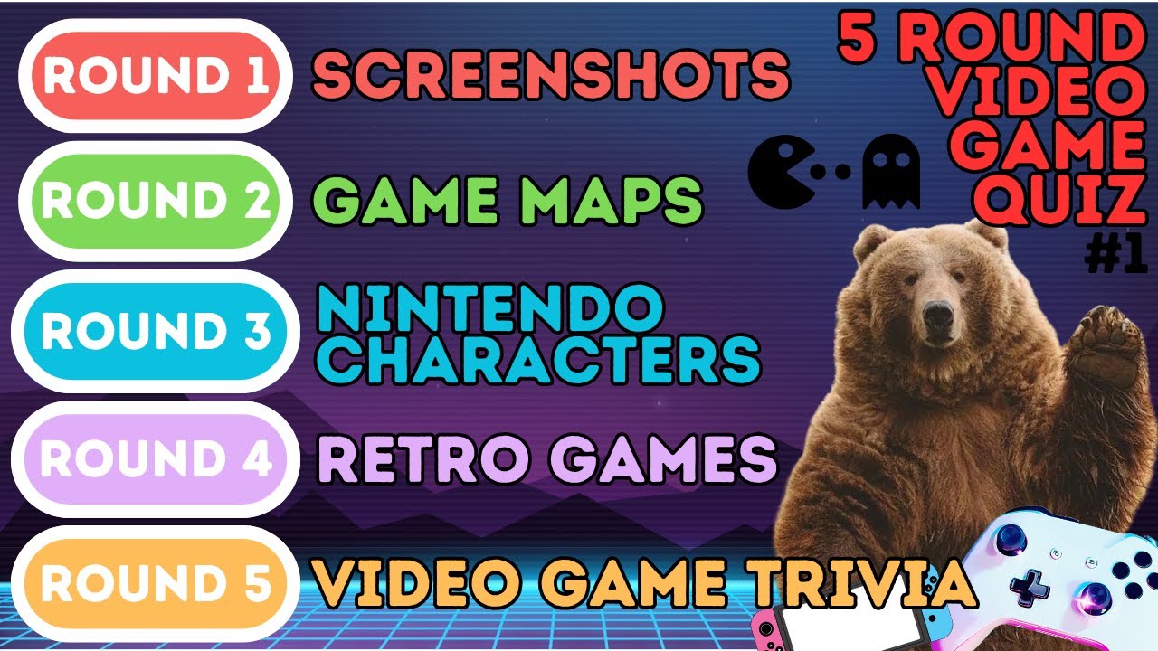 The 5 Round Video Game Quiz | Screenshots, Nintendo, Retro Games ...