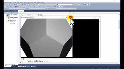 opengl tutotrial for Beginners for illumination model for solid dodecahedron