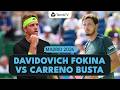 Alejandro Davidovich Fokina vs Pablo Carreno Busta | Madrid 2026 Highlights