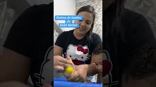 Baby Heitor's bath time routine! #foryou