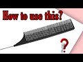 Highlight  weaving pin tail comb