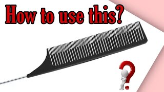 Highlight  weaving pin tail comb Update