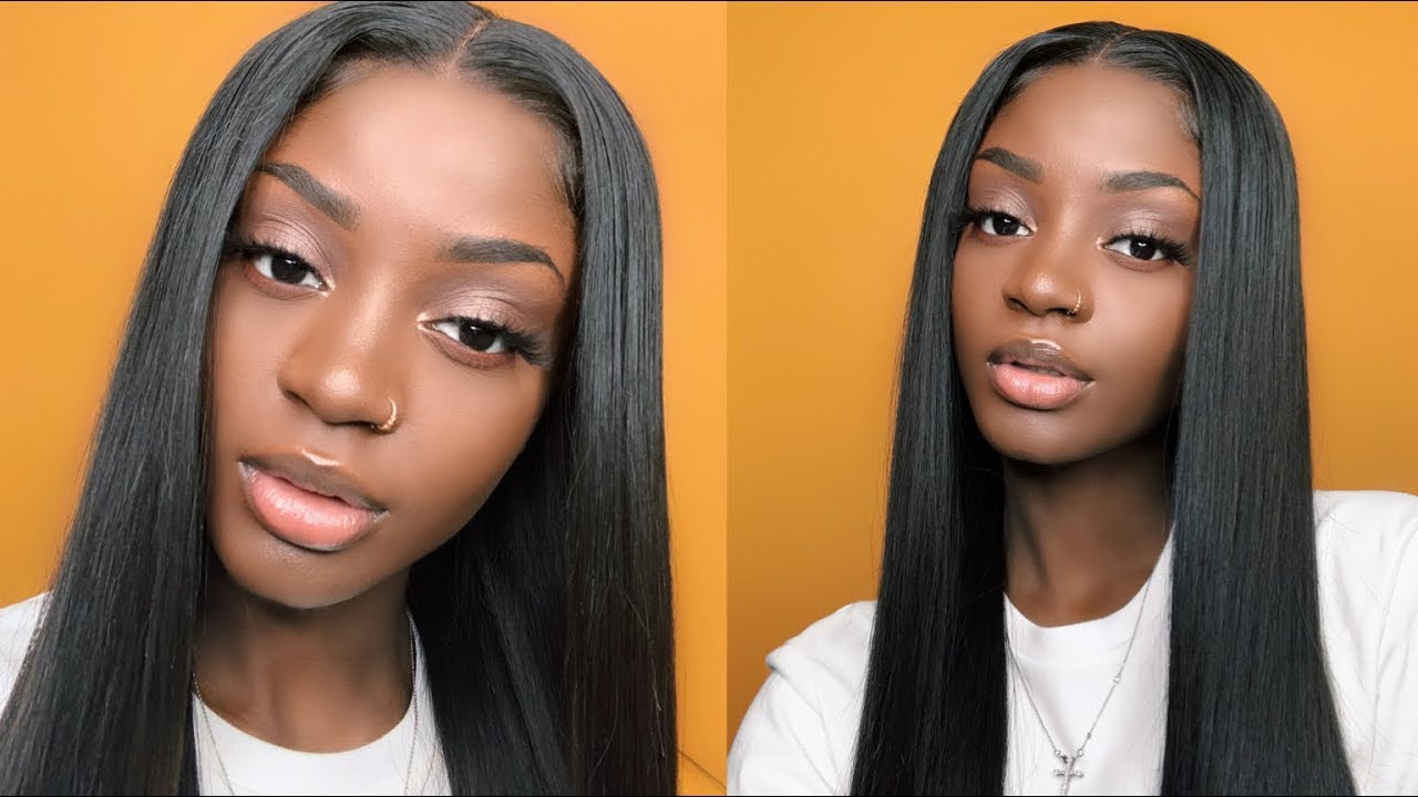 Woman Shows a Way To Install a Lace Wig Without Makeup or Glue