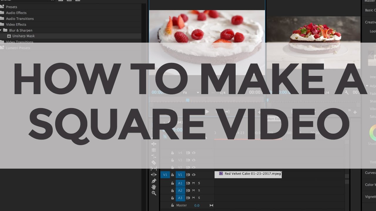 How To Create a Square Video in Adobe Premiere Pro - YouTube