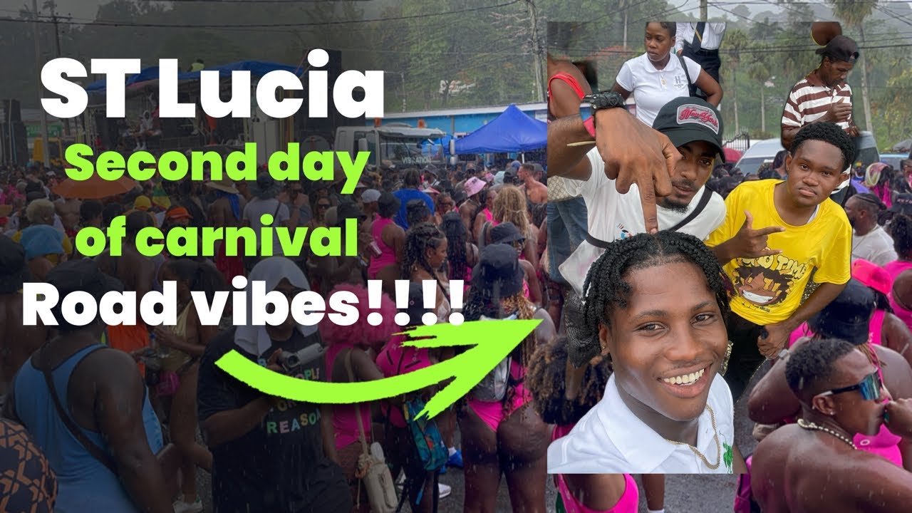 ST Lucia second of carnival 2024 | epic Road vibes | DAY TWO