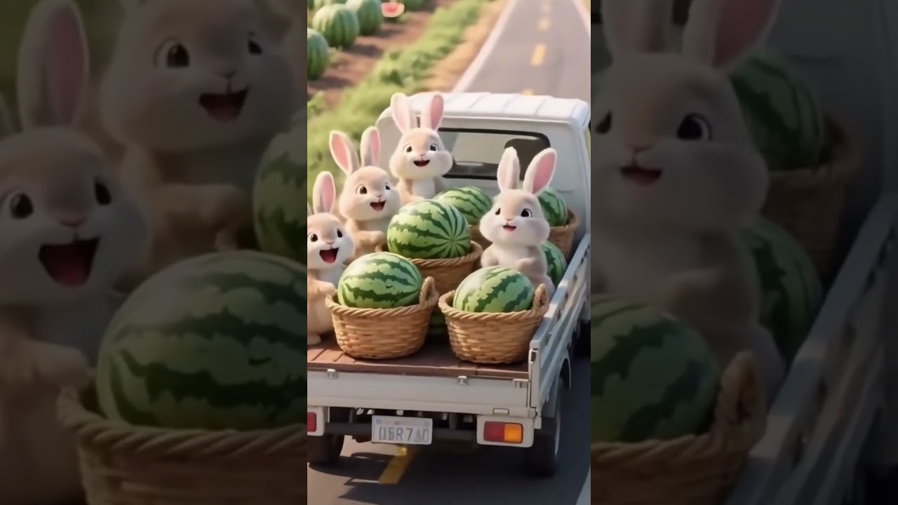 The Great Bunny Harvest: Watermelon Day! - kidsland 