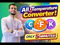 👉 😱5 মিনিটে Temperature Converter বানাও! (HTML + Tailwind + JS)