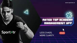 Sportstr - Academy Management Suite (demo) screenshot 1