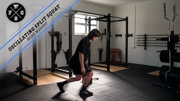 Oscillating Split Squat Body Weight