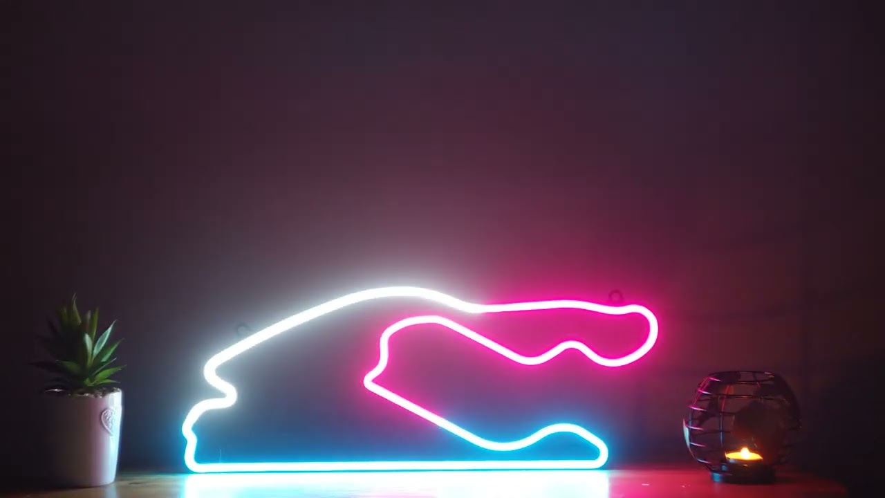 Miami LED Neon Sign F1 USA Circuit Track