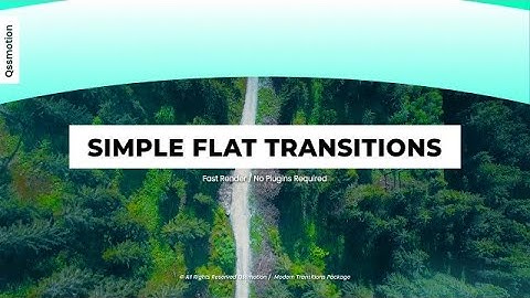 Simple Flat Transitions Motion Graphics Templates