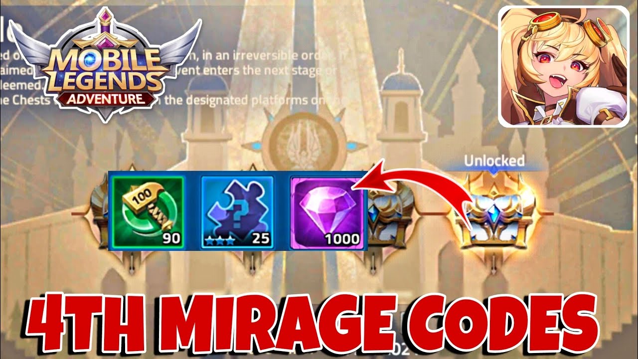 MLA 4TH MIRAGE CODES 2021 NEW MLA CHEST CODES 2021 MOBILE LEGENDS