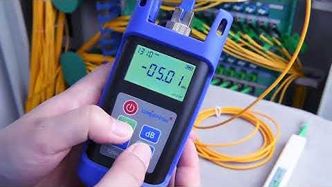 How to Calibrate Optical Power Meter and Optical light Sourse Sets Orientek T25m OPM OLS