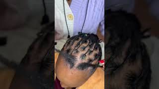 How to retwist locs in 40 seconds/locs retwist #locs #subscribe #braids #hairstyles
