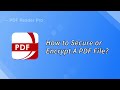 How to Secure or Encrypt A PDF File? |#PDFReaderPro