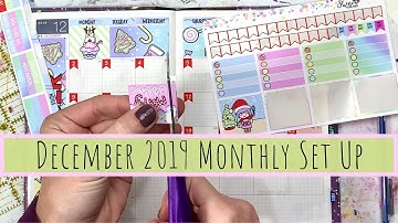 Setting Up December Monthly Spread in my 2020 A5 Hobonichi Cousin Avec | Shine Sticker Studio Kit