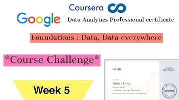 Foundations: Data, Data Everywhere | Course Challenge Answers | Google Data Analytics Certification|
