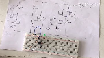 สาธิตการต่อวงจรเปิดปิดไฟด้วยแสง ควบคุมด้วยLDR.  จัดทำโดย อาจารย์วิศาสตร์. ปุญญา