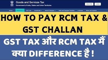 How to Pay RCM GST Challan Online | How to pay gst challan | RCM Challan Creation