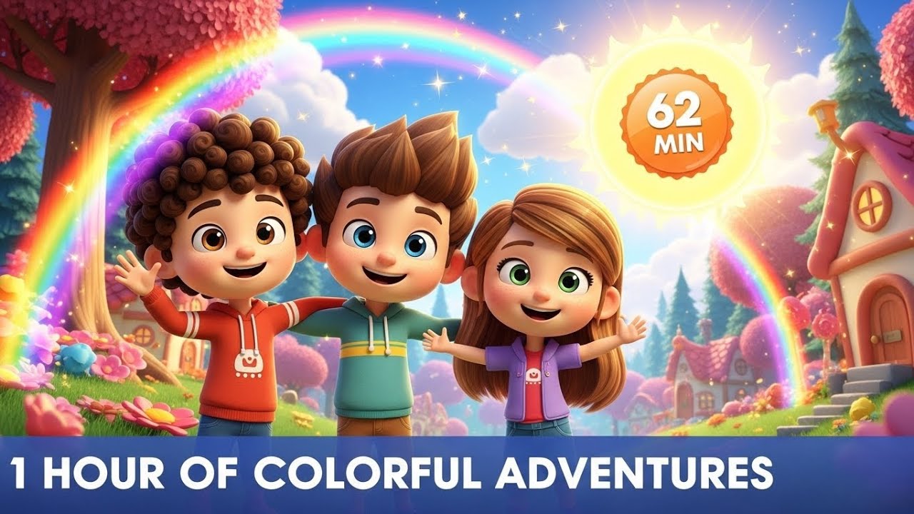 1 Hour of Colorful Adventures! | Fun & Educational Kids Songs Compilation | RenKids Nursery Rhymes