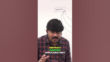 Abstract Modifiers in Java: A Simple Explanation #shorts