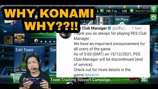 PESCM Tutup Server!! WHY KONAMI??!| Pes Club Manager screenshot 4