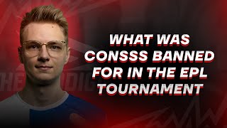 What was consss banned for in the #EPL tournament