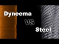 Dyneema rope VS steel rope - strength test - break test