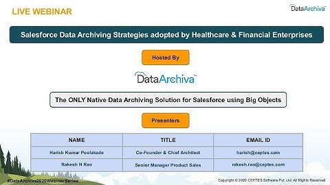 Salesforce Data Archiving Strategies adopted by Healthcare & Financial Enterprises