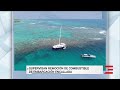 USCG remueve miles de galones de diésel de catamarán encallado en Culebra