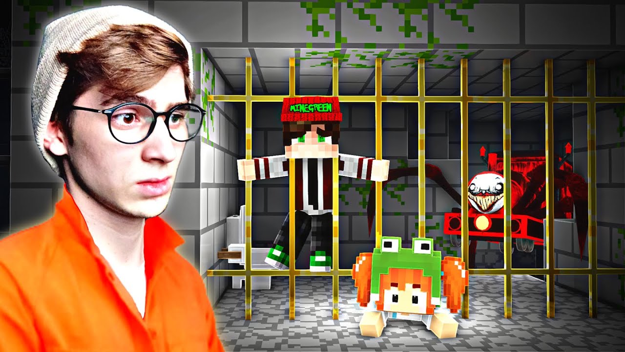 MINEGREEN Korkunç Hapishaneden Kaçış! 😱 w/@sebinchi - Minecraft
