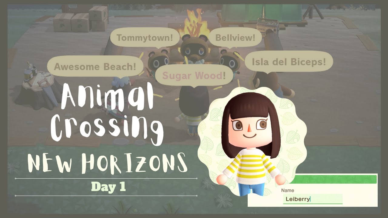 Animal Crossing New Horizons - No Commentary Gameplay - Day 1 - YouTube