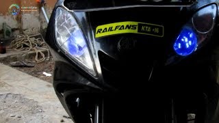 Modifikasi Lampu Senja JUPITER MX 135 menjadi Biru Kedip