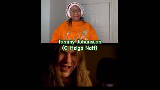 Reaction | Tommy Johansson - O Helga Natt #shorts #christmas  #tommyjohansson #reaction