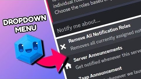 #Discord How to make a Dropdown menu with Sapphire