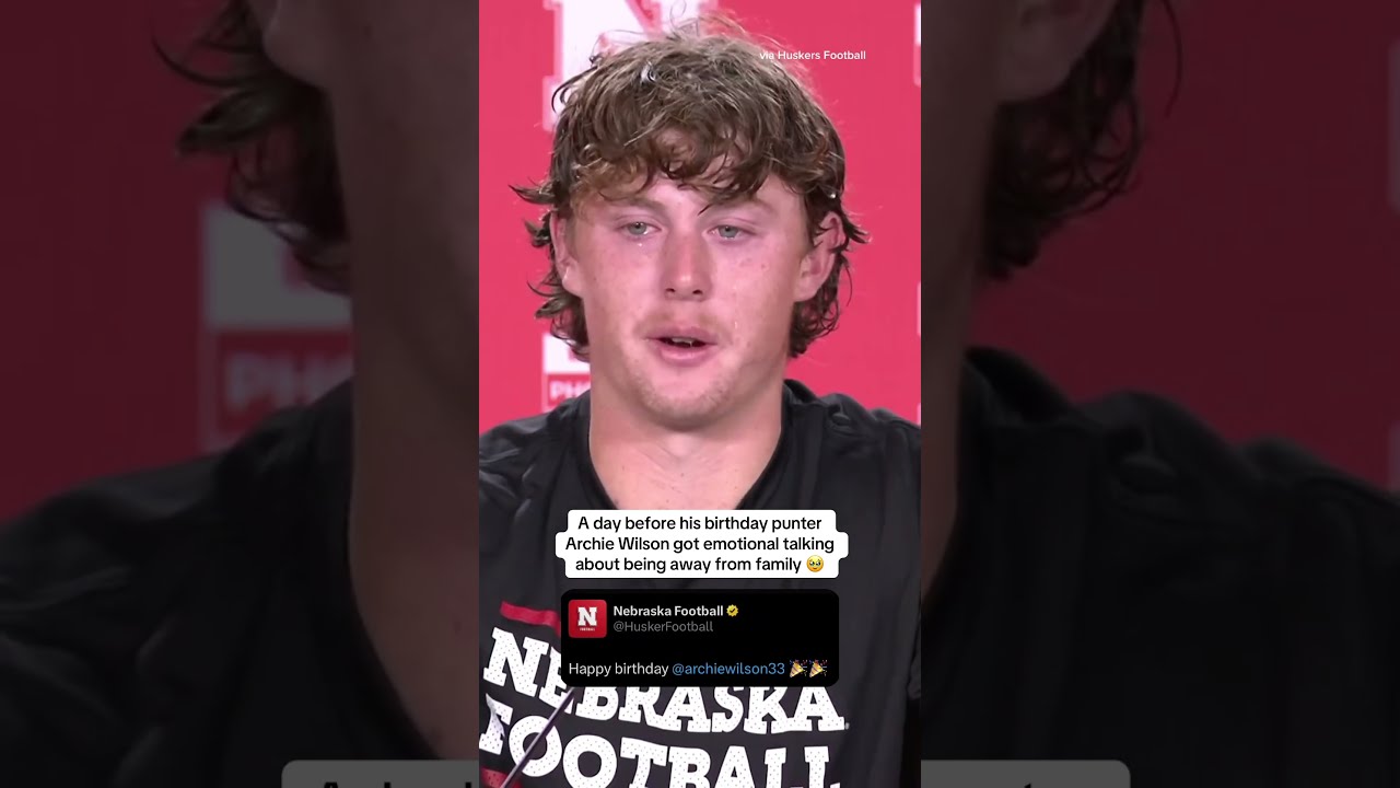 Nebraska Punter Archie Wilson Talks Being Away From His Family In Australia Archiewilson Cfb