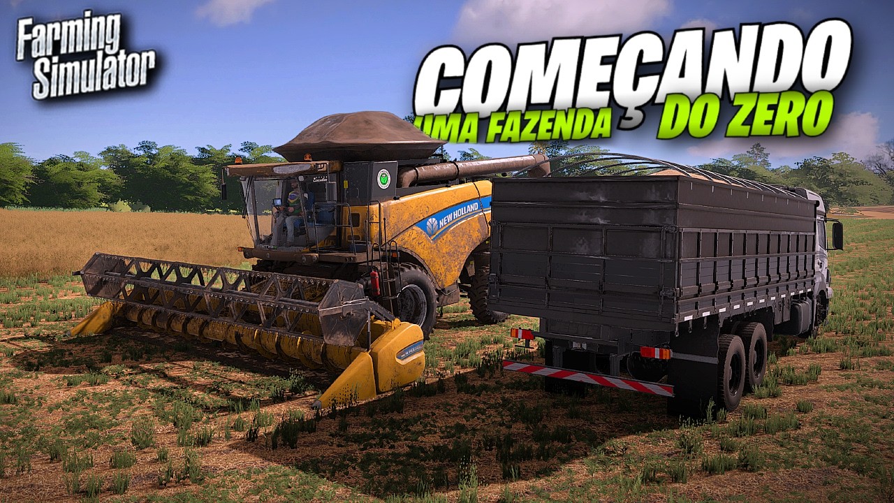 Como Fazer Uma Fazenda Do Zero #05 - Primeira Colheita - Farming Simulator 22 Simulando Vida Real