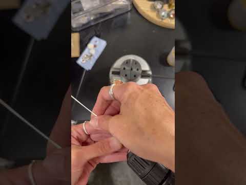 Playing with my drill to twist some wire for a home decor project!