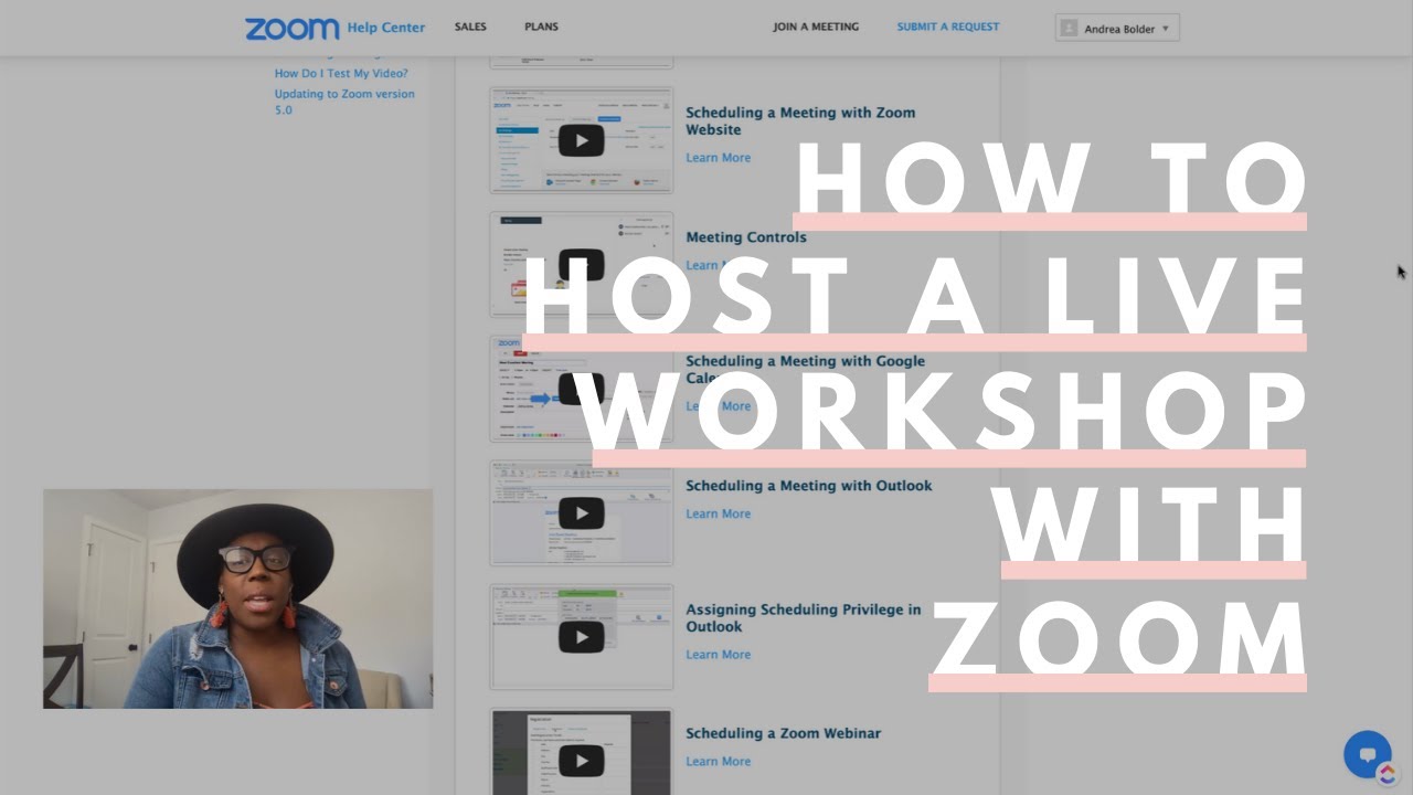 How To Host a Live Online Workshop or Coaching Call with Zoom - YouTube
