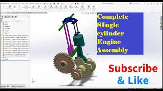 Famous Complete Single Cylinder Engine Assembly  Solidworls #automobile #solidworks #tutorial #engine Profile