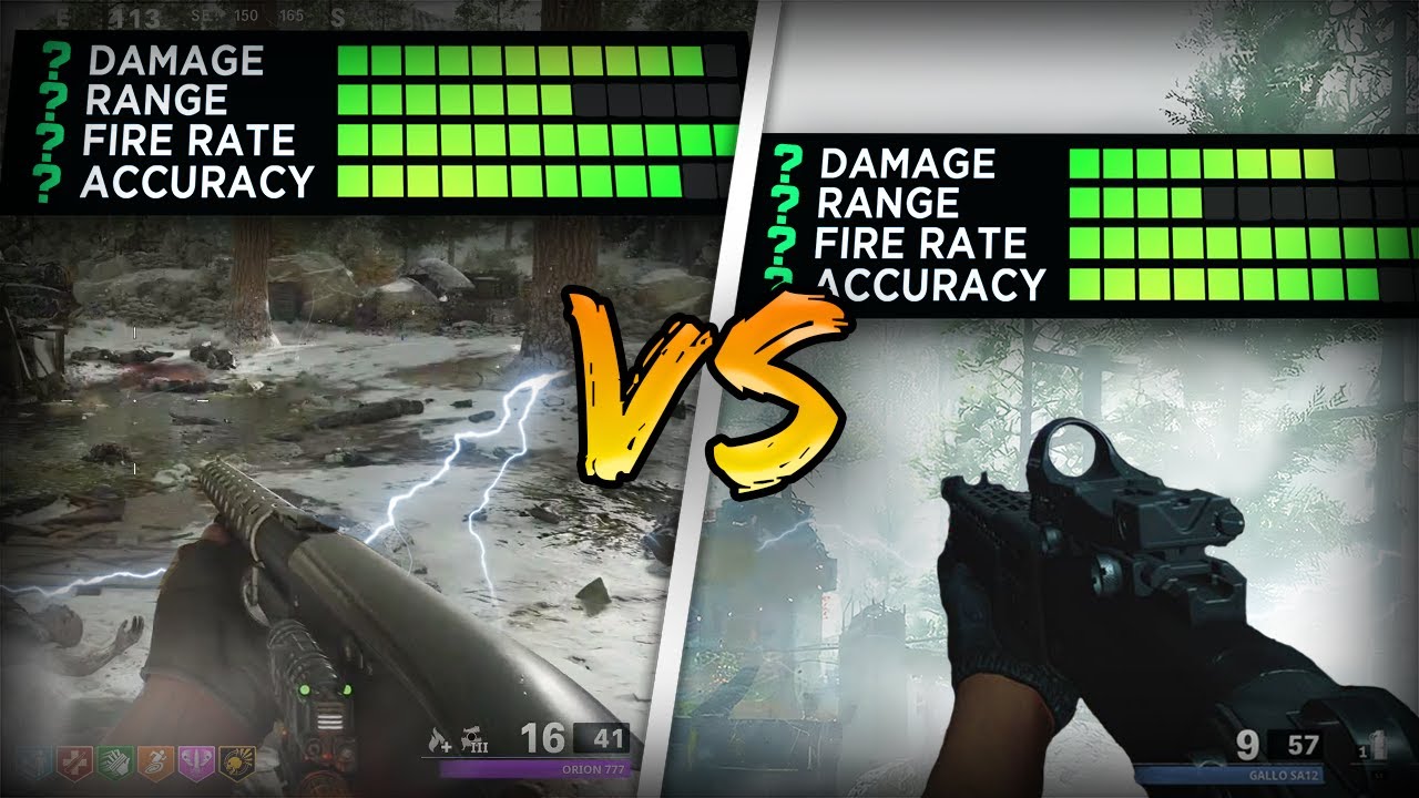 GALLO SA12 VS. HAUER 77 WEAPON COMPARISON (COLD WAR ZOMBIES) YouTube