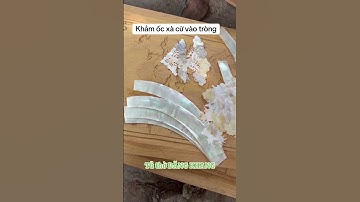 KHẢM ỐC XÀ CỪ VÀO TRÒNG TIỀN TỦ THỜ GÒ CÔNG#NoithatDangKhang #đồ_gỗ