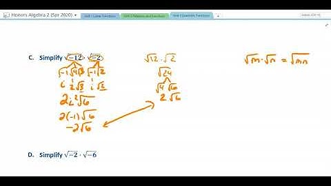 Algebra 2: 3.3: Complex Numbers