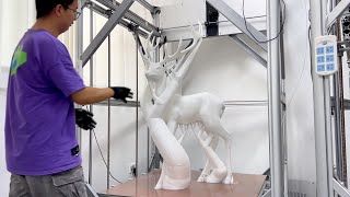 Print a lifelike deer sculpture with the Dowell 3D printer#dowell3d #3dprinting #3dprinter