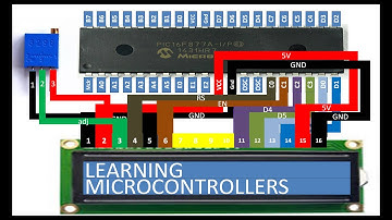 PIC16F877A interface Lm016 16x2 JHD LCD. Using MikroC for PIC coding. Proteus + Hardware Demo.