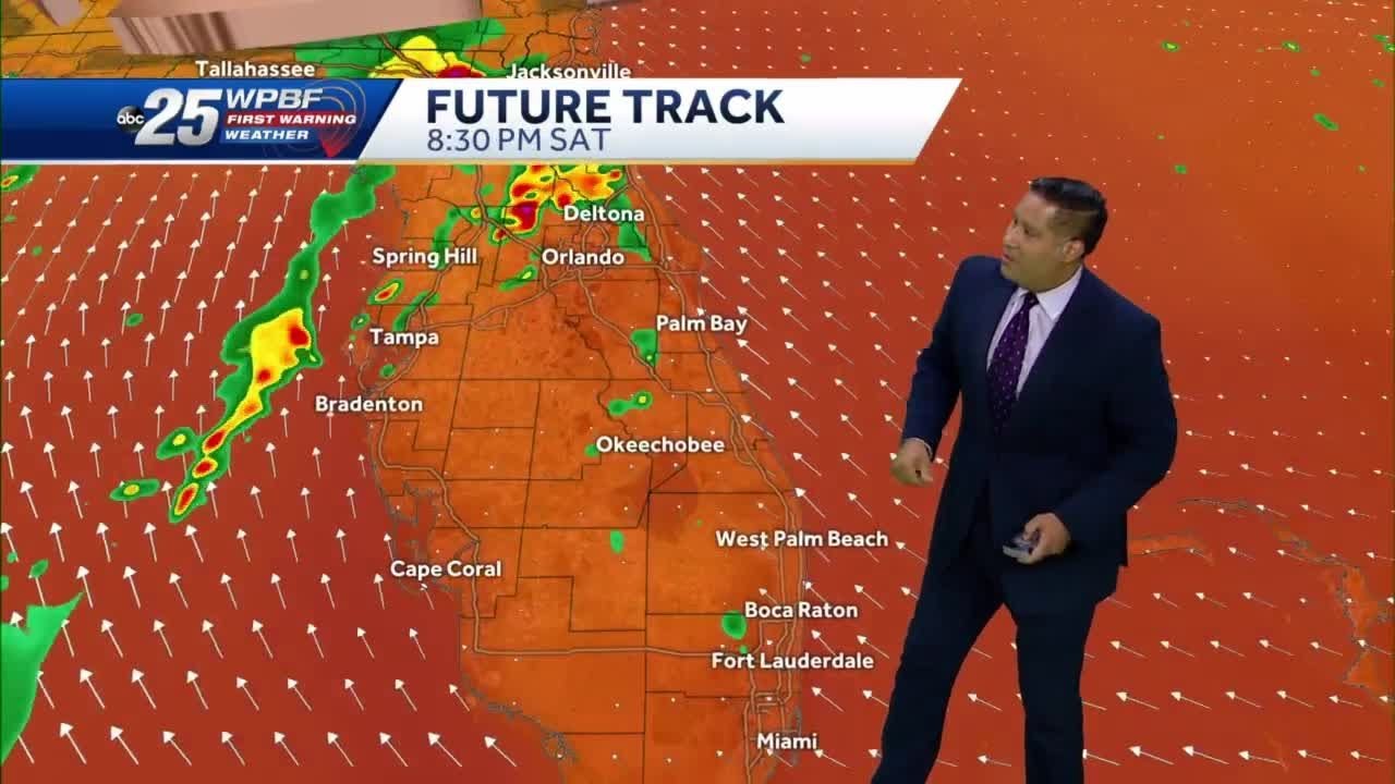 Scattered storms expected this weekend - YouTube